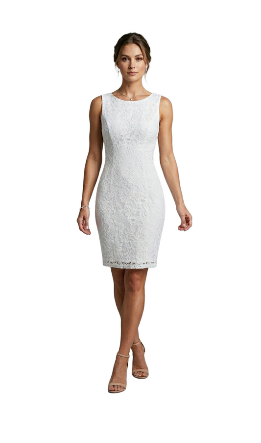 Vestido blanco de encaje