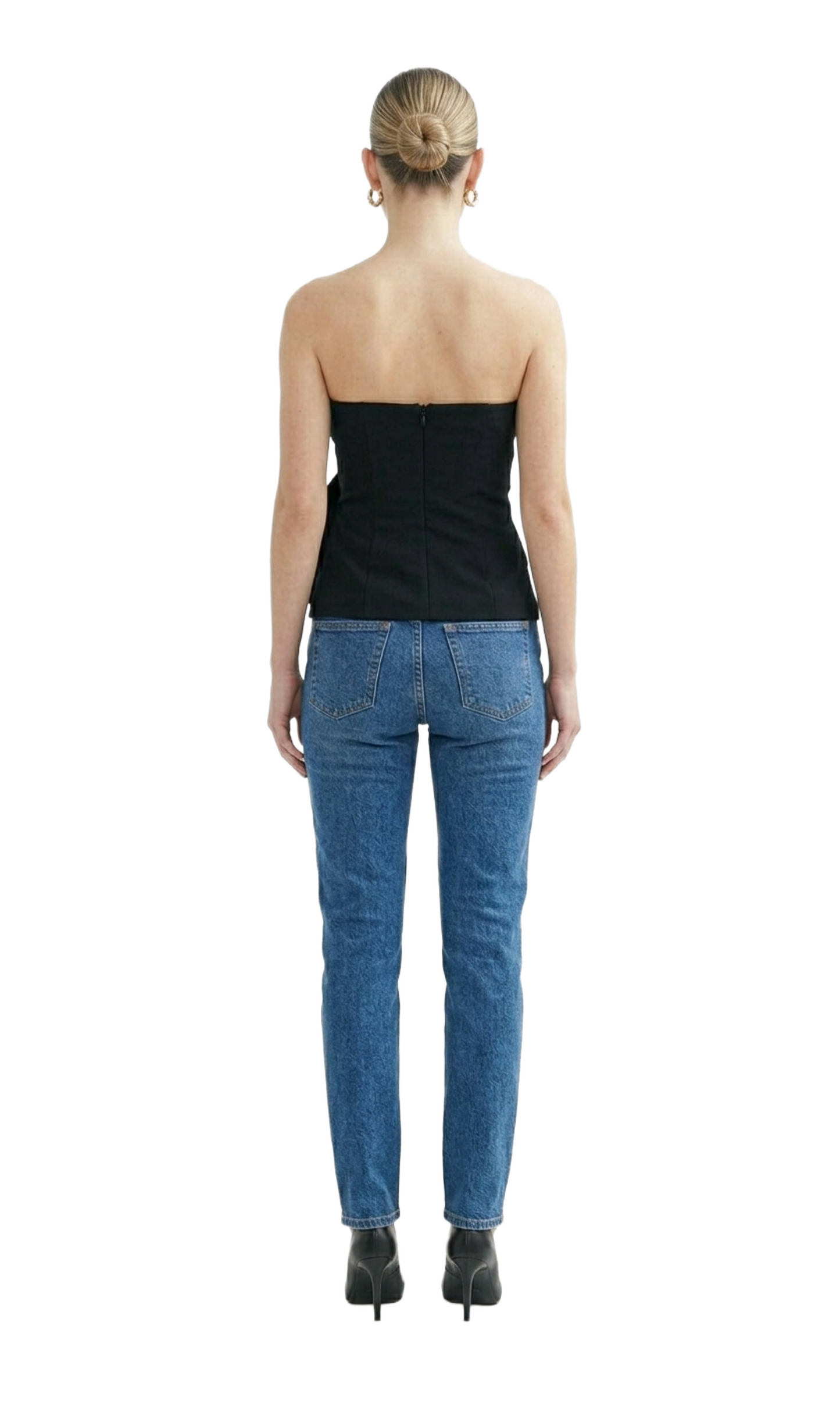 crop top strapple negro