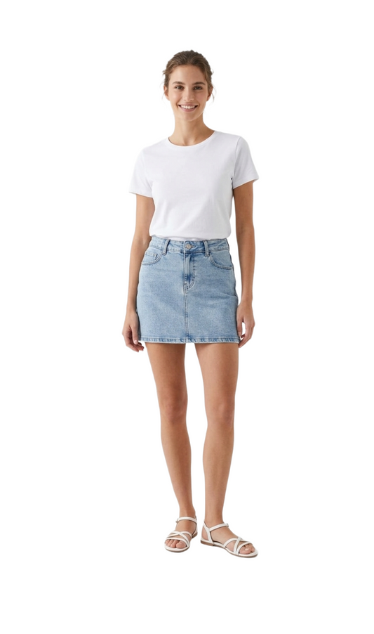 Falda de mezclilla