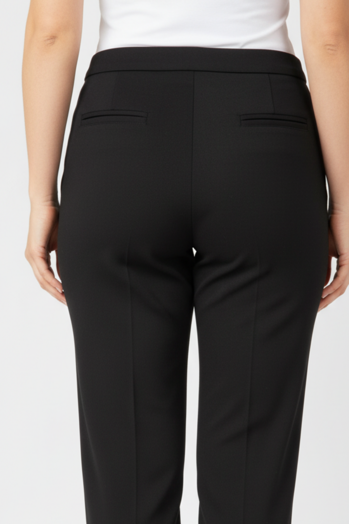 Pantalon negro de vestir recto