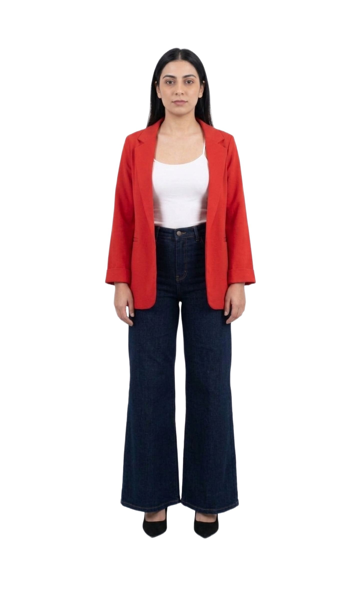 Saco rojo con solapa