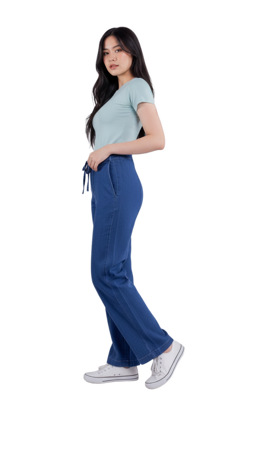 Pantalón de mezclilla seccionado