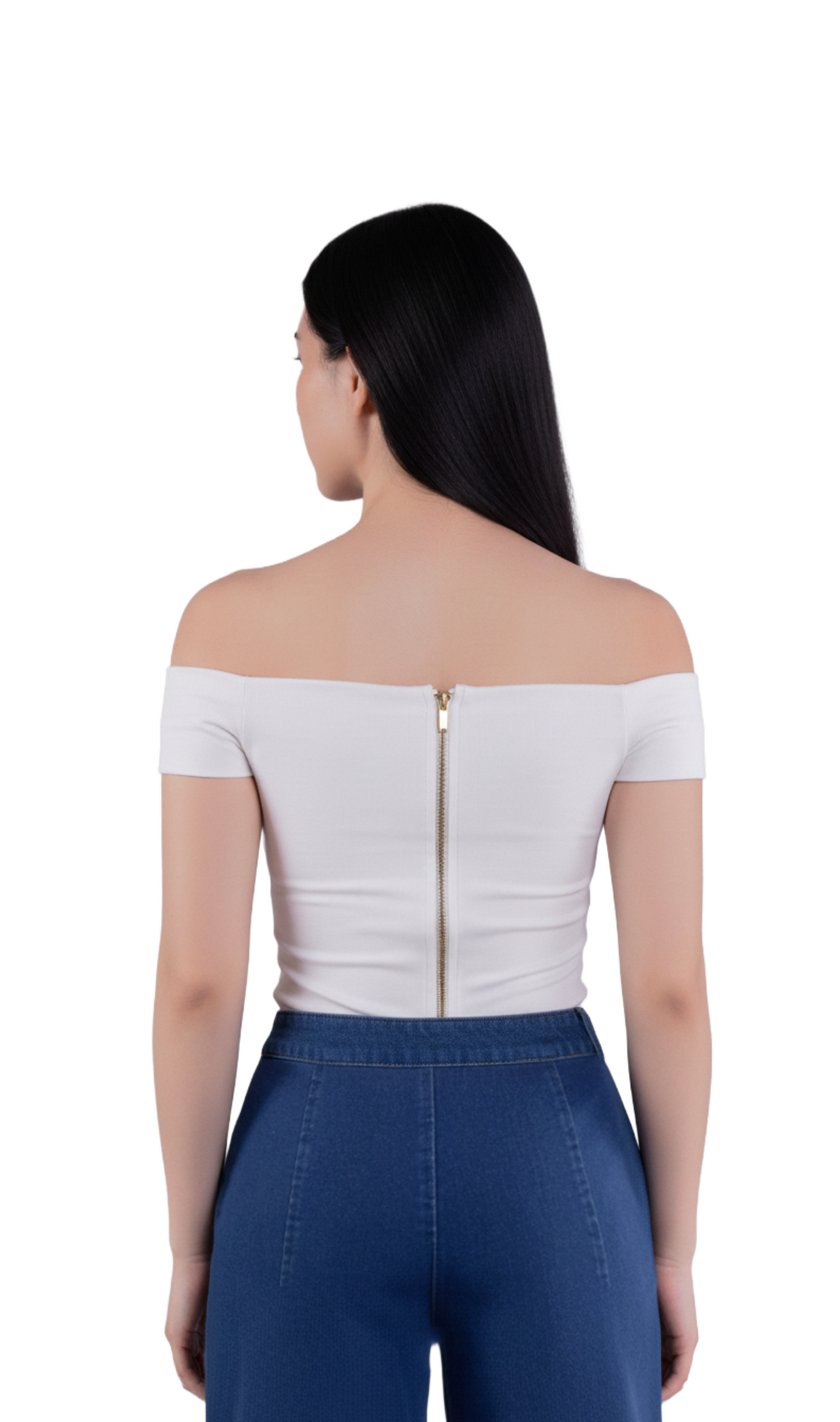 Crop top con tirante al hombro