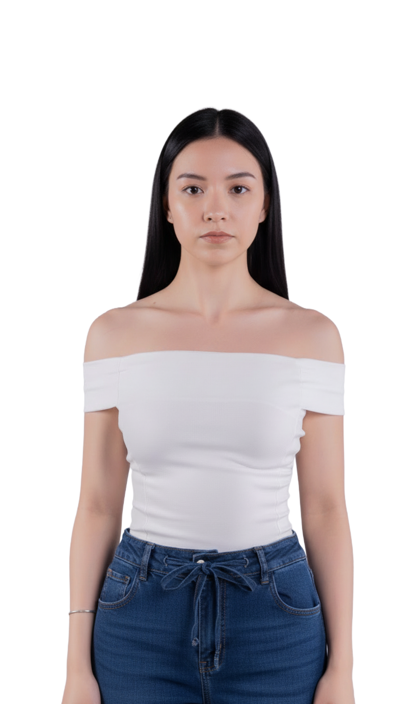 Crop top con tirante al hombro