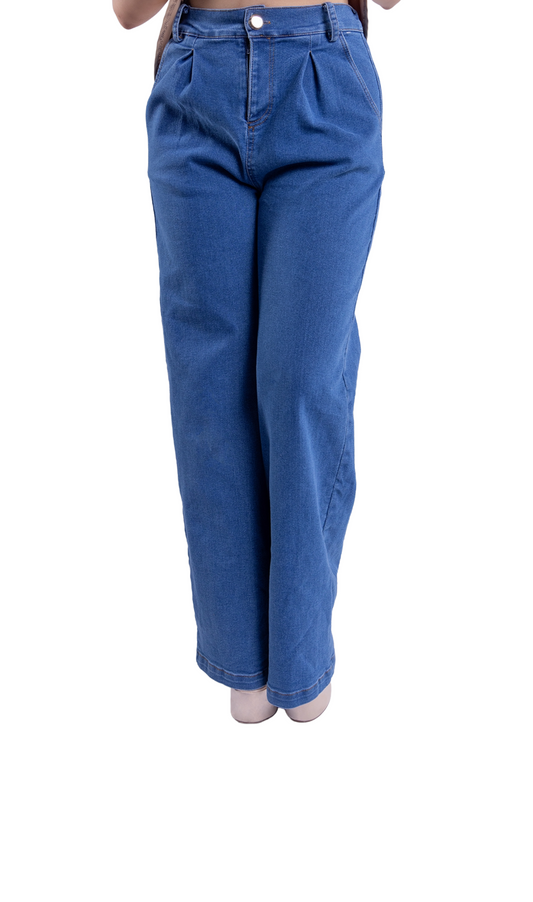 Pantalón de mezclilla corte amplio