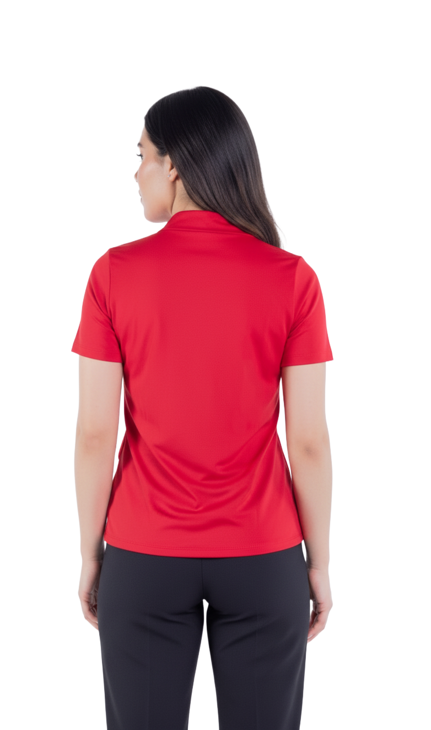 Blusa roja con escote cruzado