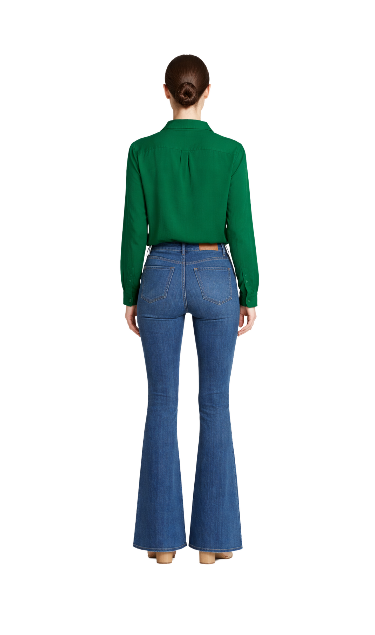 Blusa oversize de manga larga abotonada