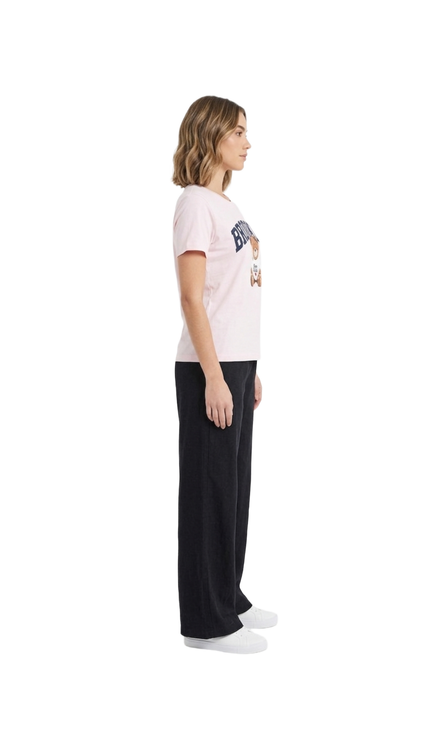 Blusa rosa con estampado sublimado de osito