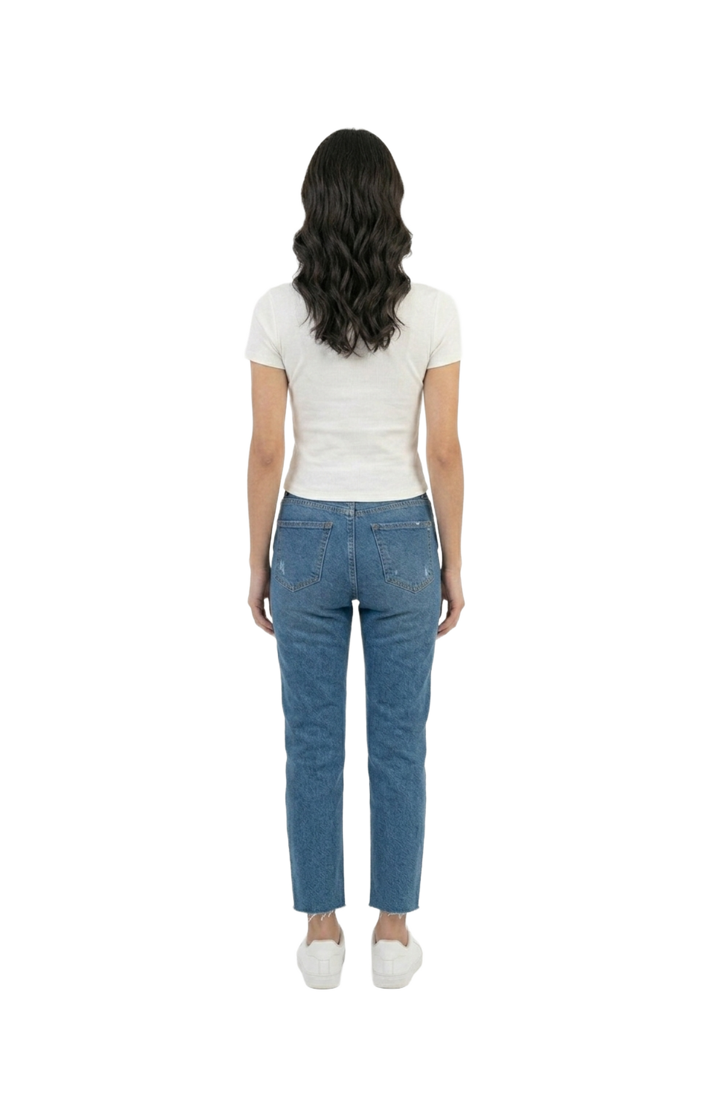 Blusa blanca con encaje decorativo