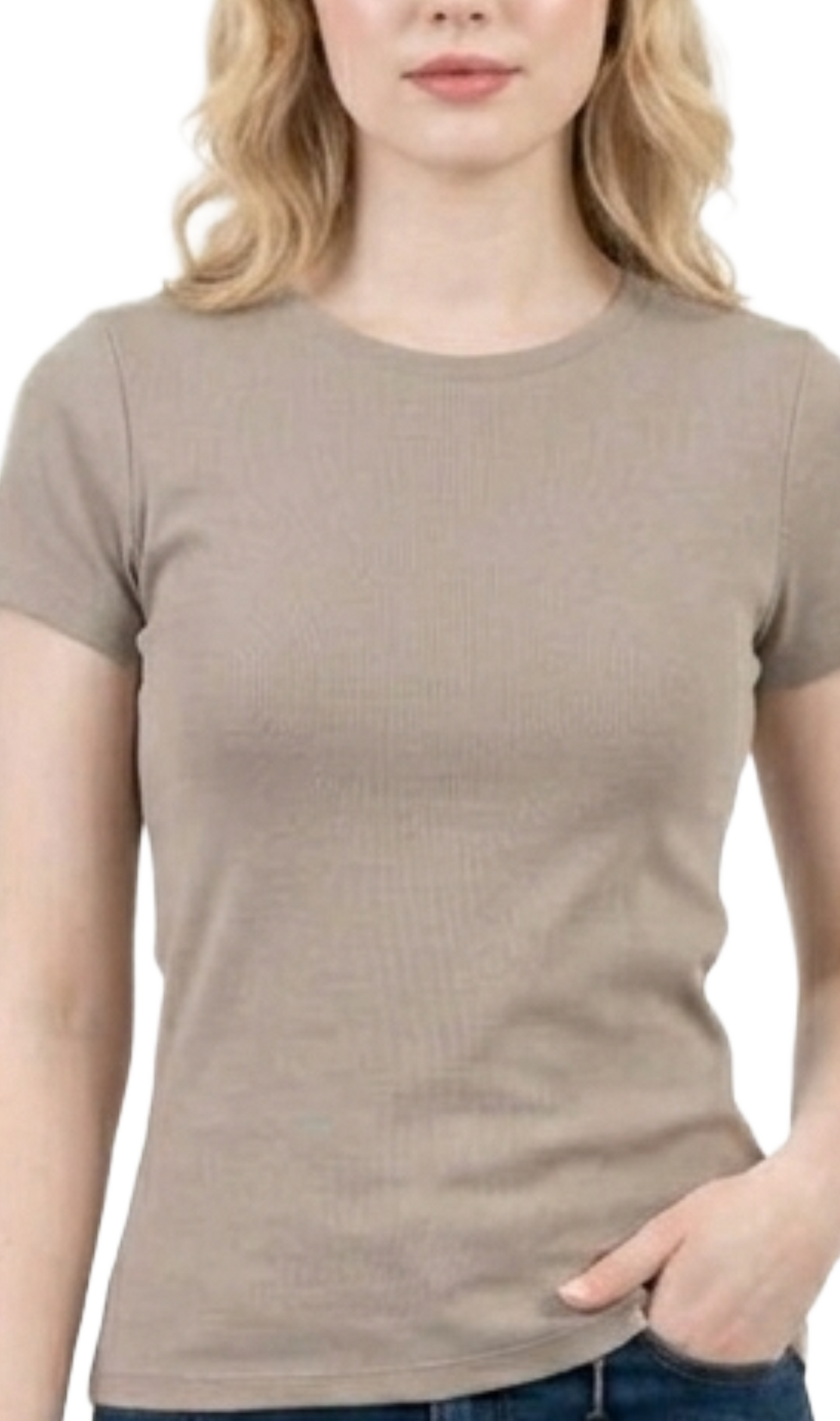 Blusa beige con detalle de espalda descubierta