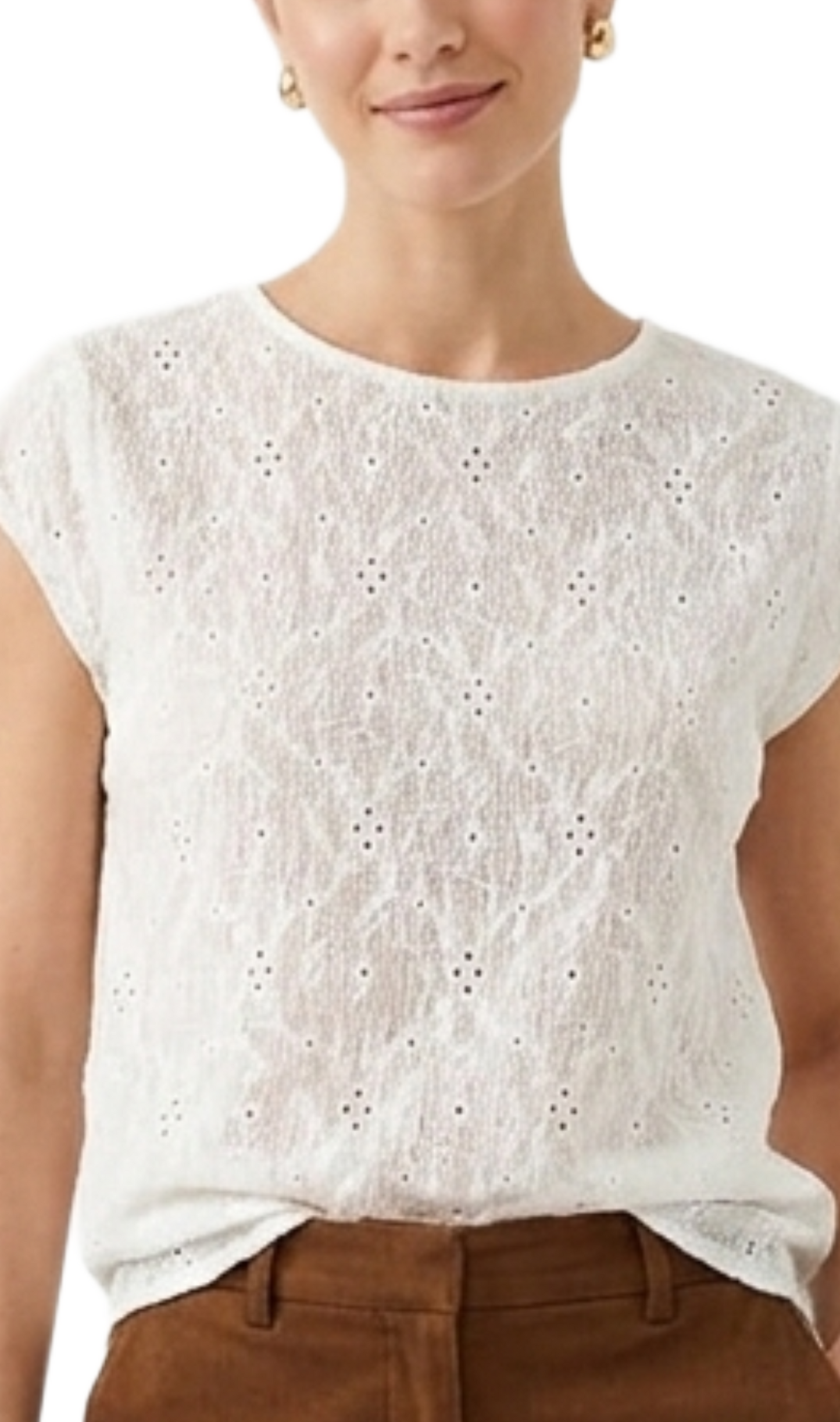 Blusa de manta perforada