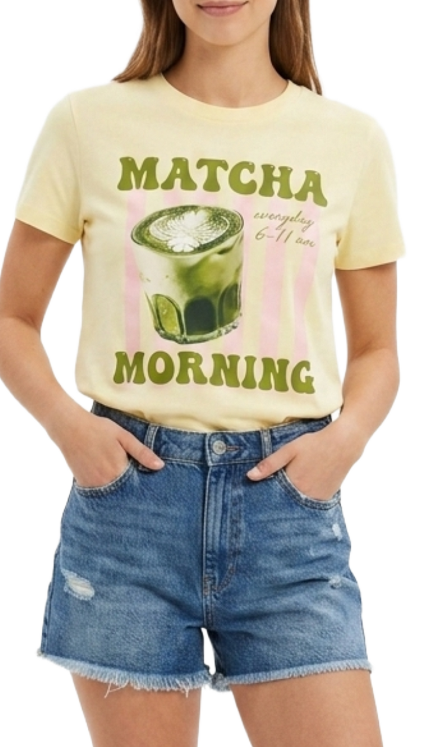 Blusa amarilla con detalle de estampado al frente
