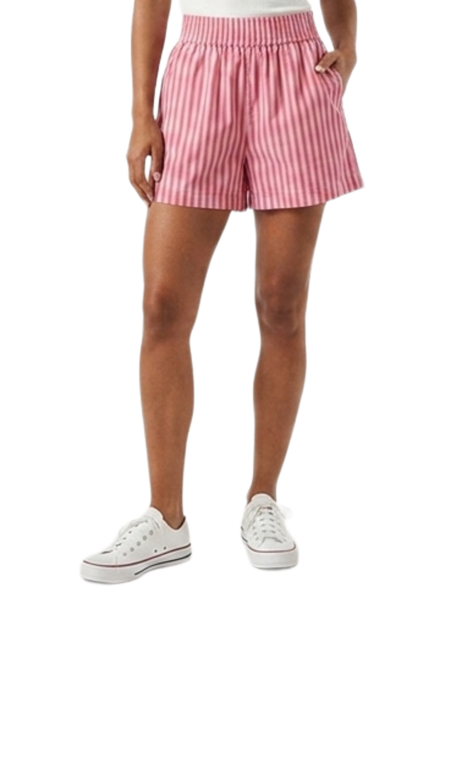 Short a rayas rosa con fiuscha economico