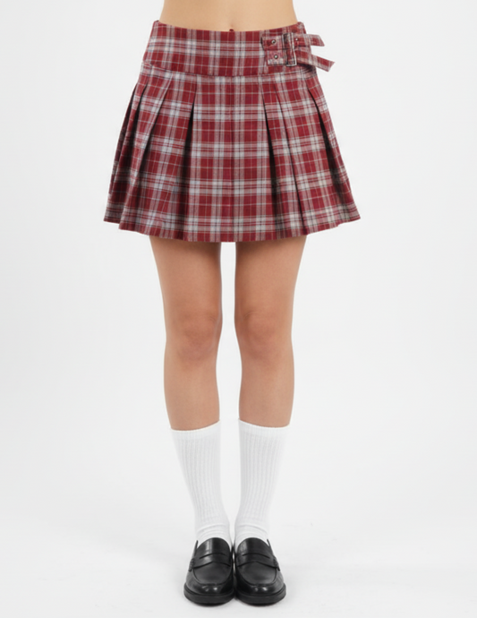 Mini falda tableada de cuadros