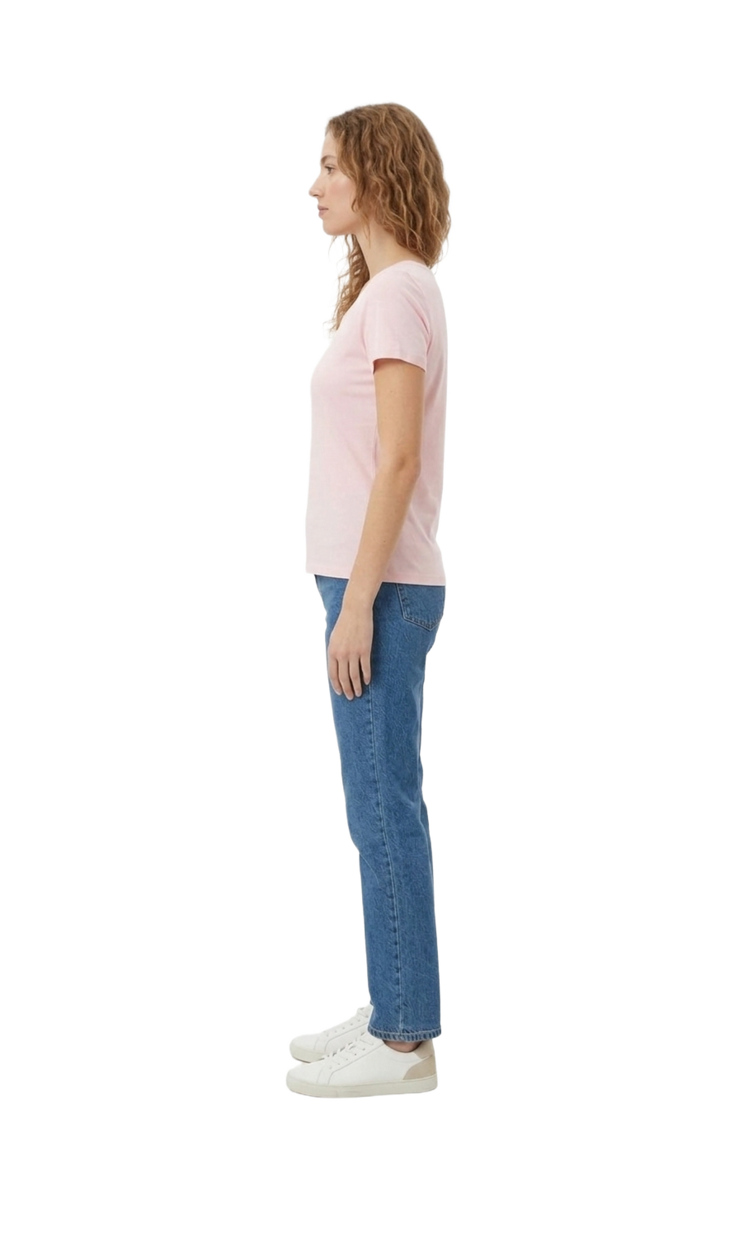 Crop top rosa cuello redondo