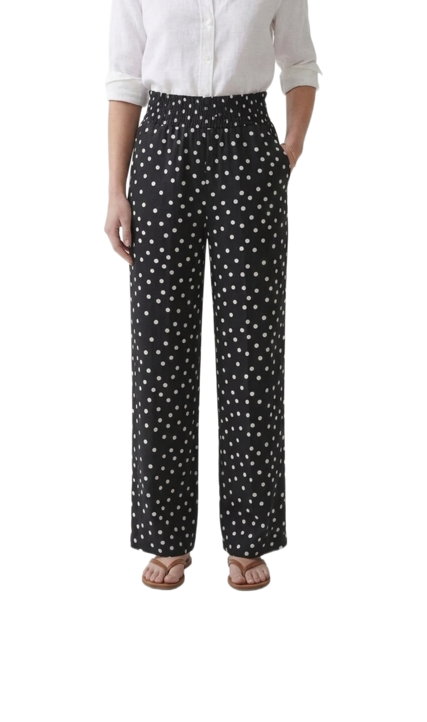 Pantalón veraniego de puntos