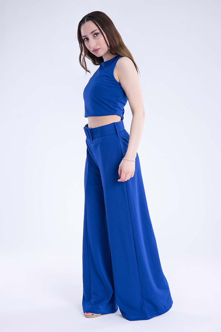 Conjunto de vestir de top y palazo
